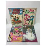 Lot of (4) Character Vintage Comics Pink Panther