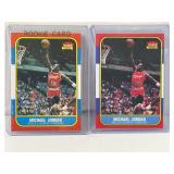 Lot of (2) Michael Jordan Reprint Rookie Cards C