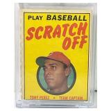 1970 Topps Baseball Tony Perez Play Baseball Scr
