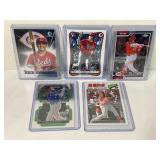 Lot of (5) Sal Stewart Cincinnati Reds ROOKIE CARD