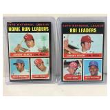 Lot of (2) 1971 Topps baseball Leaders Baseball