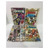 Lot of (9) Vintage The Avengers Comic Books Marv