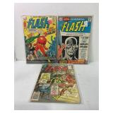 Lot of (3) Vintage The Flash Comic Books
