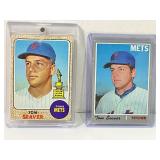 Lot of (2) Tom Seaver Topps 1968 & 1970 Baseball