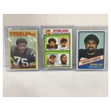 Lot of (3) Vintage Pittsburgh Steelers Football