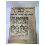 1961 The Sporting News Mantle Maris Koufax Frank