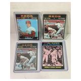 Lot of (4) 1971 Cincinnati Reds Baseball Cards