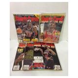 Box of (5) Different VIntage Sports Cards Magazi