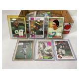 Box of Serial Numbered & Vintage NFL Football Ca