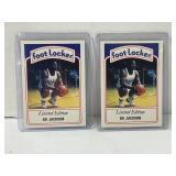(2) RARE Bo Jackson Foot Locker Slam Fest  Cards