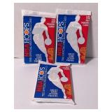 Lot of (3) SEALED 1990-91 NBA Hoops Basketball