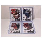Lot of 4 Custom Blast Custom Basketball Cards