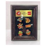 1990 Cincinnati Reds Framed Commemorative Pin Set