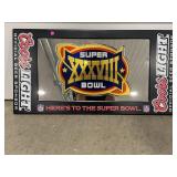 Coors Light SUPER BOWL XXXVIII Mirror NEW "Here