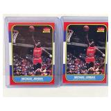 Lot of (2) Michael Jordan Reprint Rookie Cards