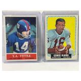 Lot of (2) Vintage Football Cards YA Tittle &