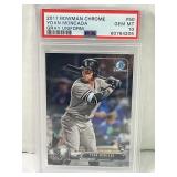 2017 Bowman Chrome Yoan Moncada Gray Uniform