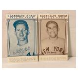 Lot of (2) Whitey Ford & Yogi Berra Baseball