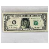 Mickey Mantle US One Dollar Bill Federal Reserve