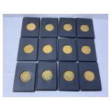 1994 Pinnacle Baseball Complete Brass Coin Set