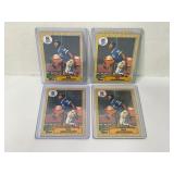 Lot of (4) 1987 Topps Baseball Bo Jackson ROOKIE