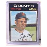 1971 Topps Willie Mays Baseball Card San Fransisco