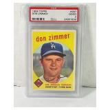 1959 Topps Don Zimmer Los Angeles Dodgers PSA 2