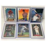 Lot of (6) Chipper Jones Baseball Cards Atlanta