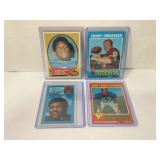 Lot of (4) Vintage Football Cards Greene, Schott