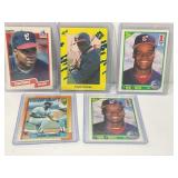 Lot of (5) Frank Thomas Chicago White Sox Rookie