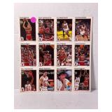 1991-92 NBA Hoops UNCUT SHEET 91 NBA Champs W.