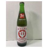 Vintage 7-up Bottle "Indiana Hurrying Hoosiers"
