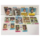 Lot of (15) 1974 Topps Baseball Cards ALL HALL OF