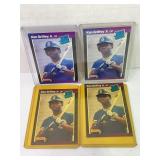 Lot of (4) 1989 Donruss Baseball Ken Griffey Jr.
