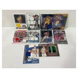 Lot of (10) NBA Game Used Jersey Basketball Cards