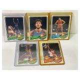 Lot of (5) 1979-80 Topps Basketball Cards Dr J,