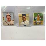 Lot of (3) 1950 Bowman Baseball #95, #250, & #13