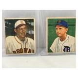 Lot of (2) 1950 Bowman Baseball #142 & #212