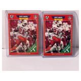 Lot of (2) 1989 Pro Set Barry Sanders ROOKIE CAR