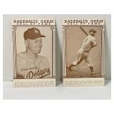 Lot of (2) Los Angeles Dodgers Roy Campanella &