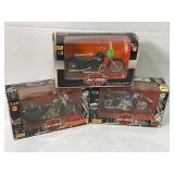 1997 Harley Davidson 1:18 Blue Sportster NEW Mot
