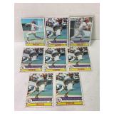 Lot of (8) 1979 Topps Cincinnati Reds Baseball