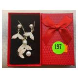 NIB FOUR PIECE SET W/ RING, EARRINGS & NECKLACE