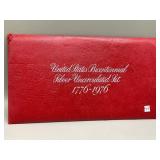 1976 UNITED STATES BICENTENNIAL 3 PC SILVER UNC.