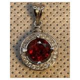 NEW 1.2 CT NATURAL MADAGASCAR BLOOD GARNET W/