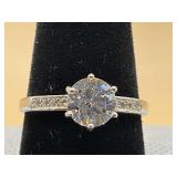 NIB 2.0 CT CUSHION CUT EUROPEAN MOISSANITE .925