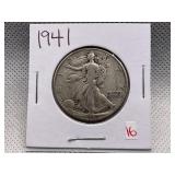 1941 WALKING LIBERTY HALF DOLLAR