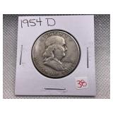 1954 D FRANKLIN HALF DOLLAR