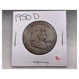 1950 D FRANKLIN HALF DOLLAR