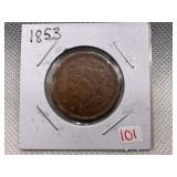 1853 LARGE CENT